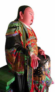 复真观大殿木制真武