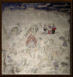 磨针井大殿壁画五