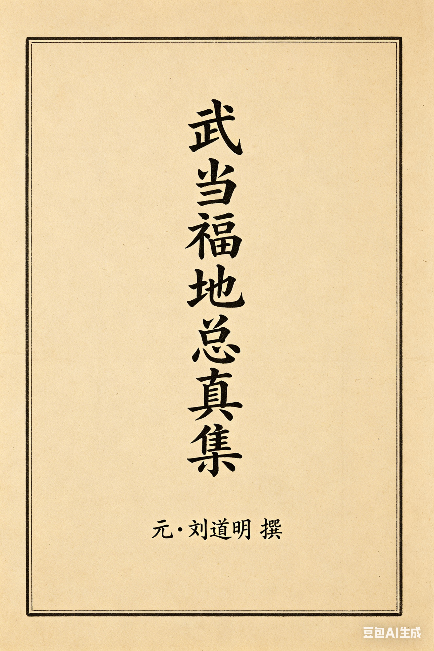 《武当福地总真集》元・刘道明 撰