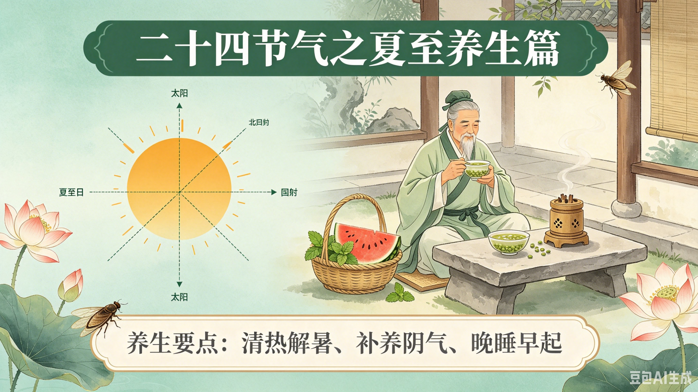 二十四节气之夏至养生篇   