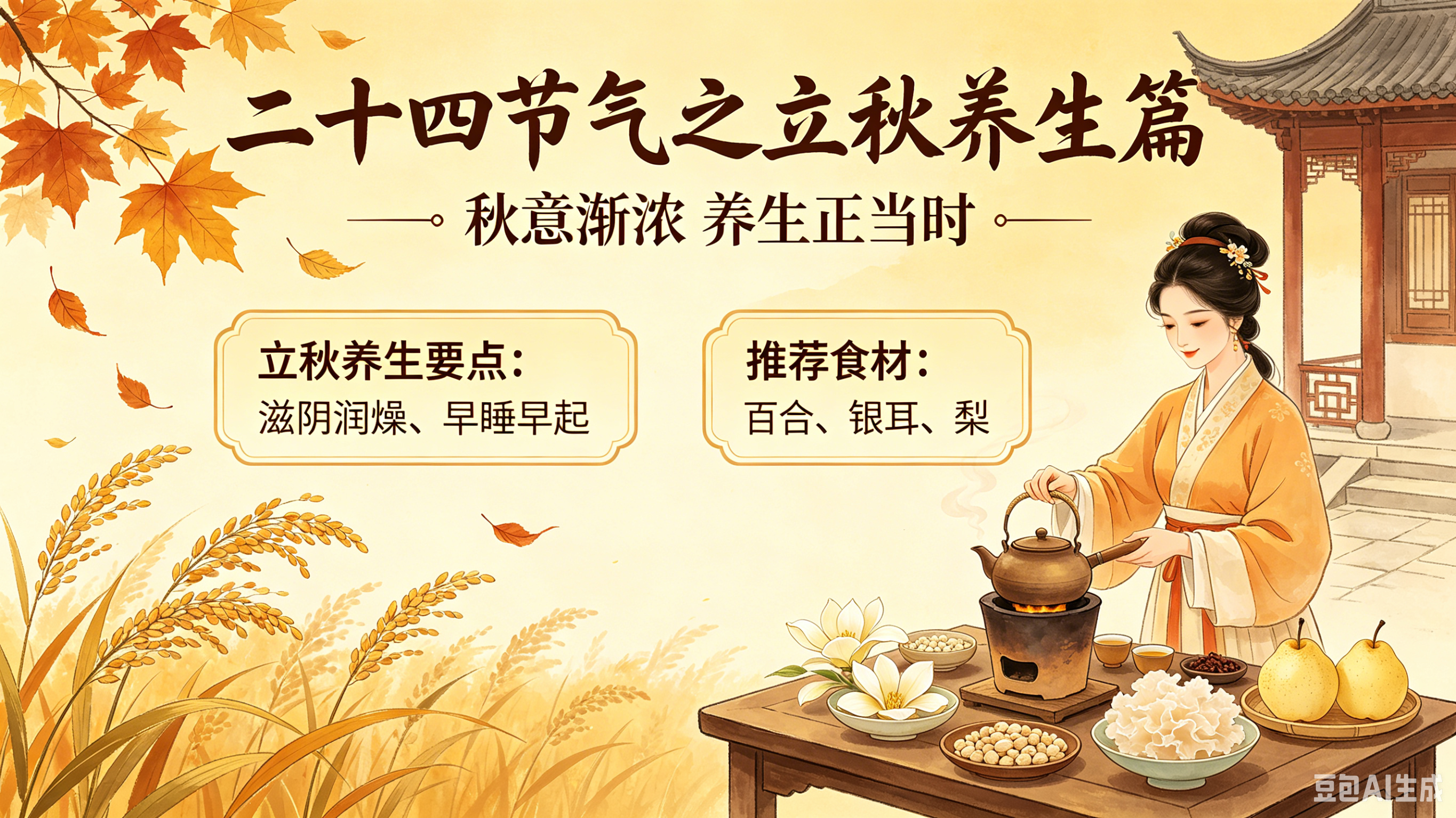 二十四节气之立秋养生篇   