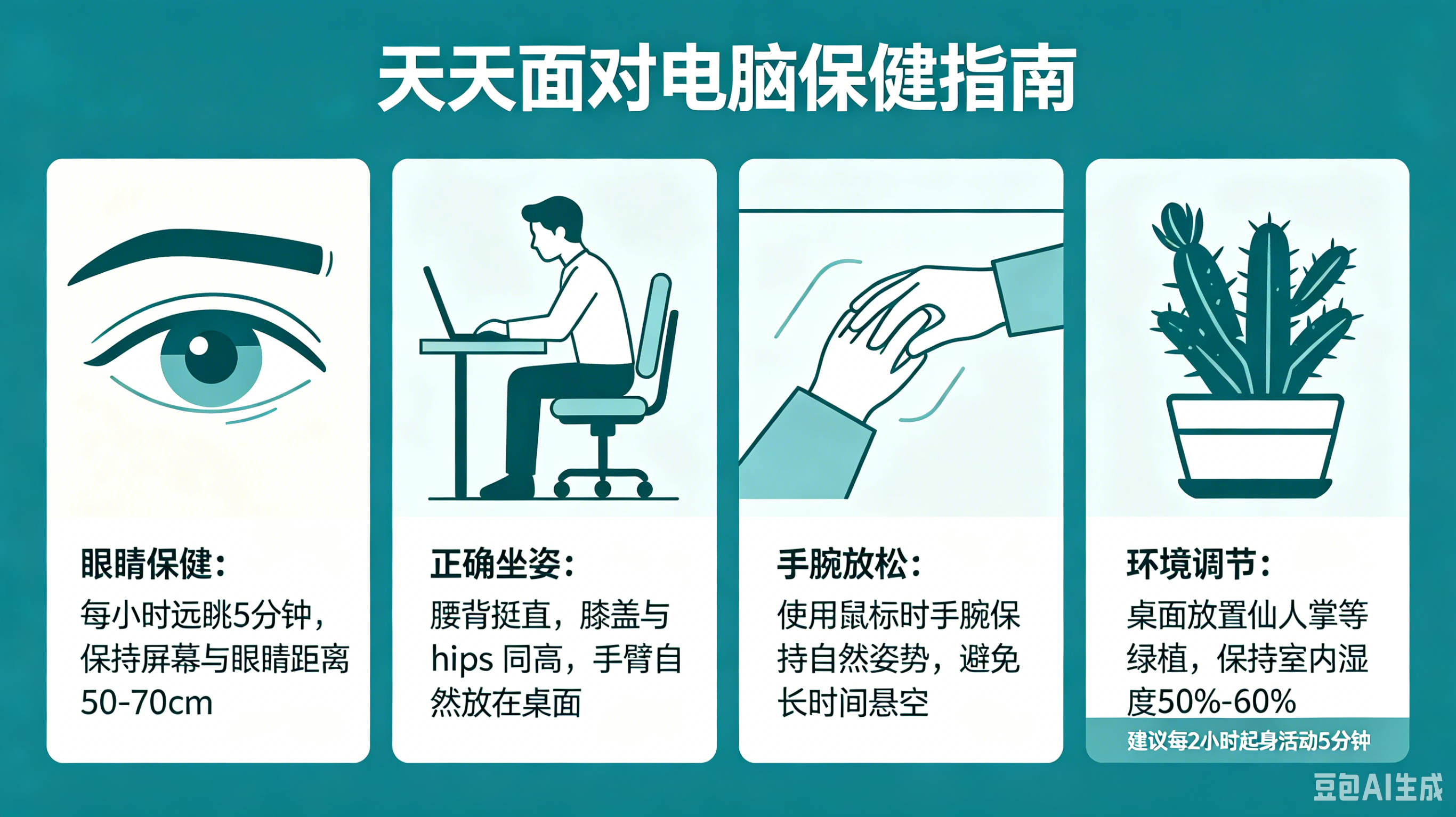 天天面对电脑怎么保健