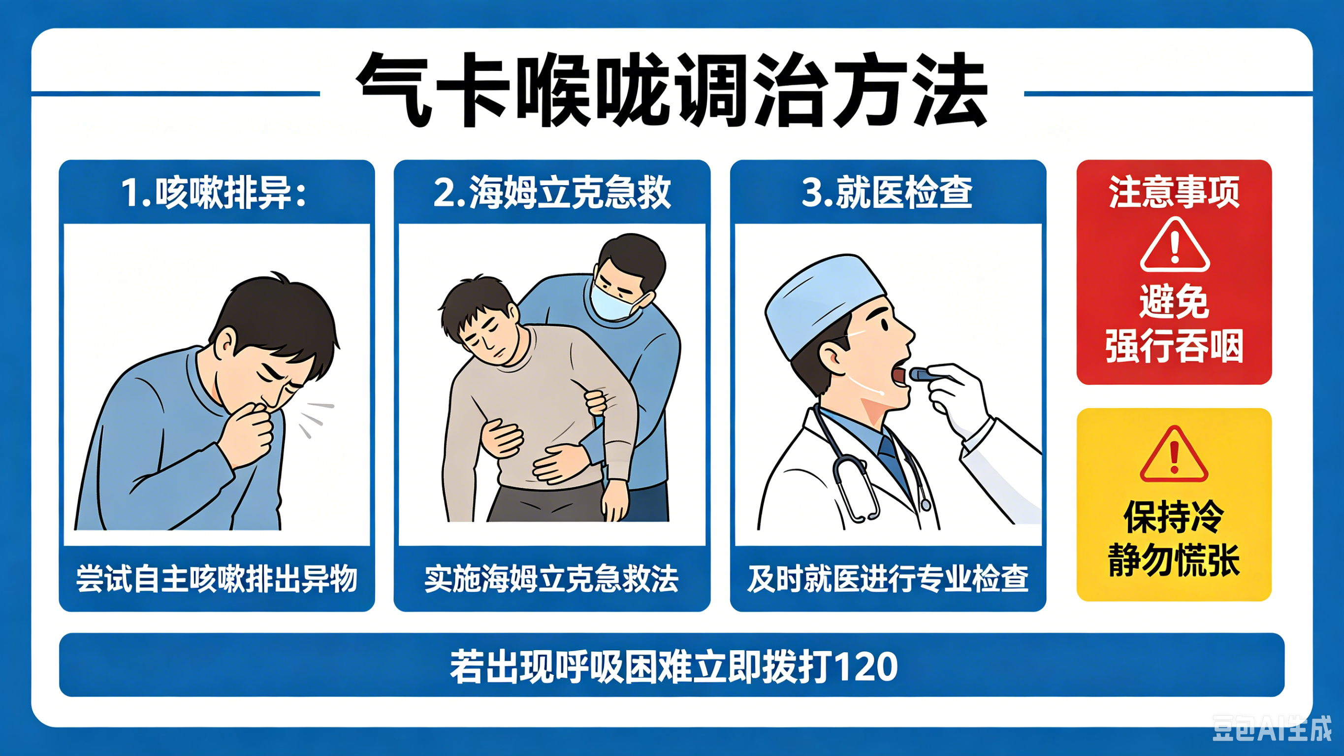 气卡喉咙怎样调治？