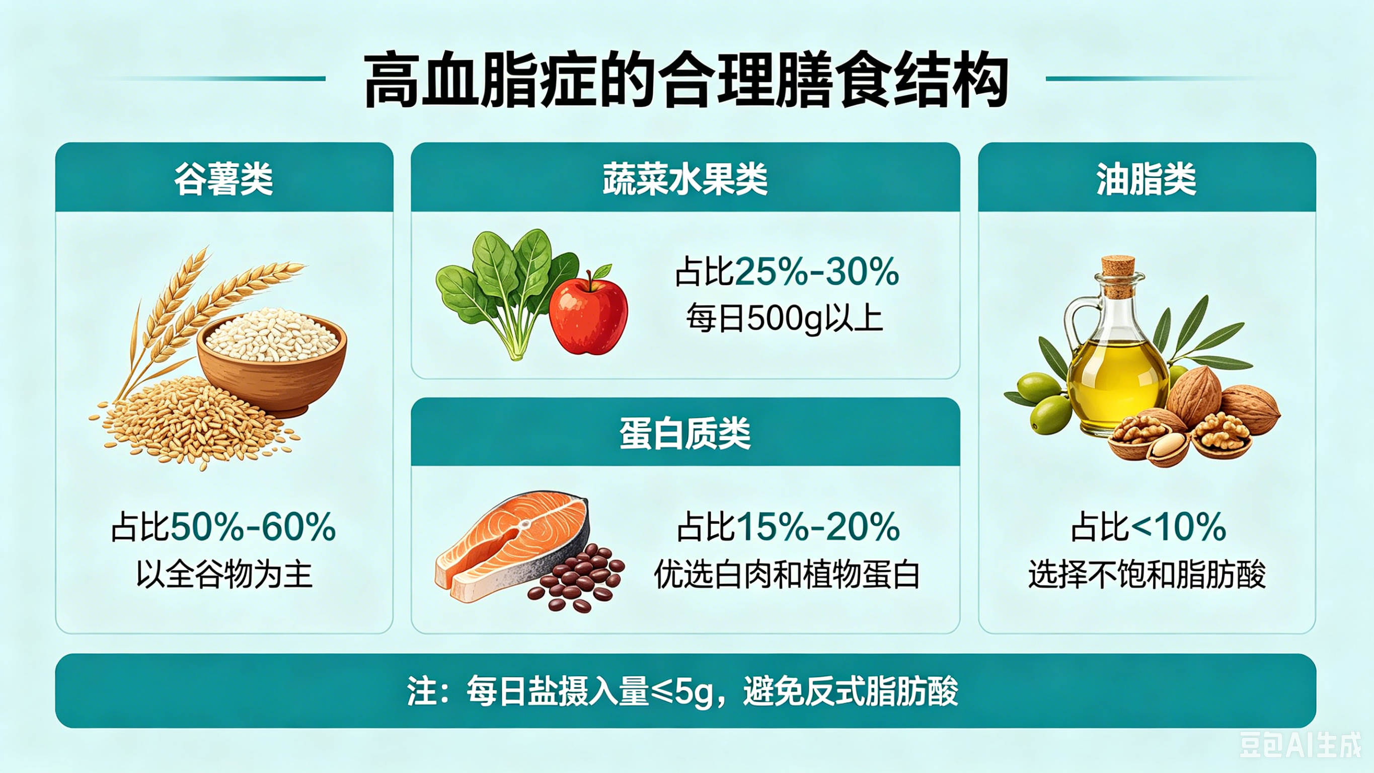 高血脂症的合理膳食结构