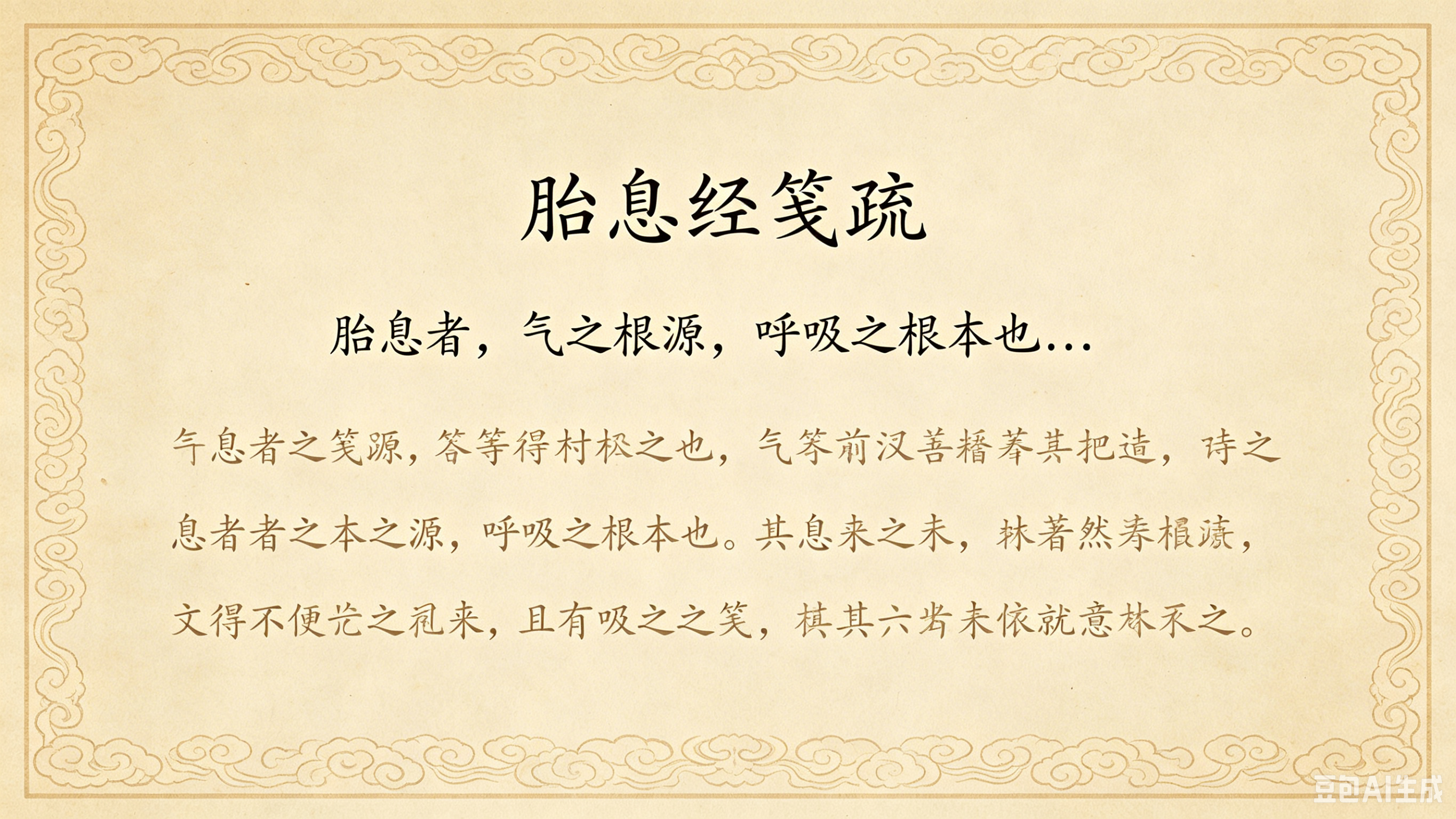 胎息经笺疏正文