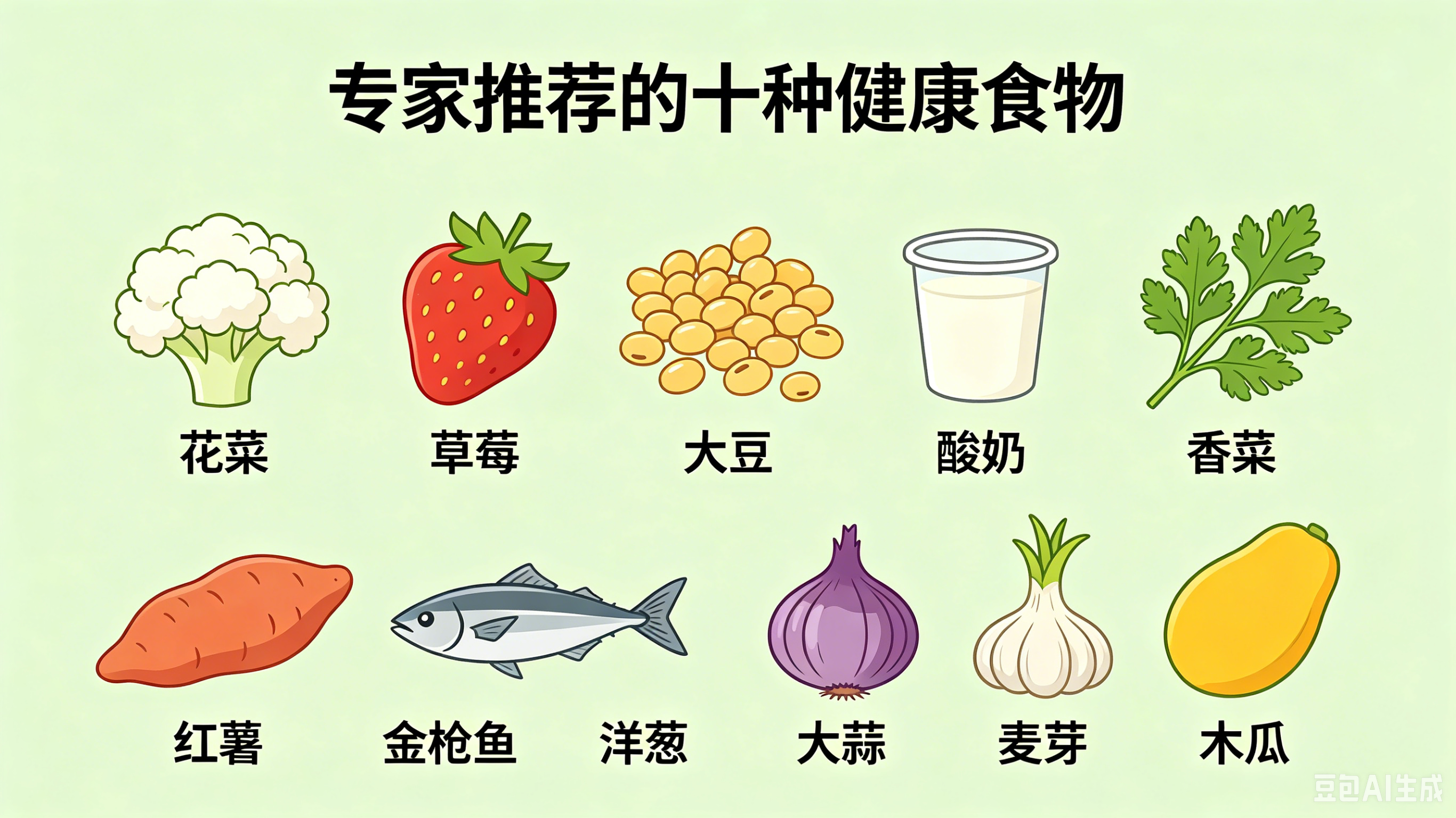 专家推荐的十种健康食物 