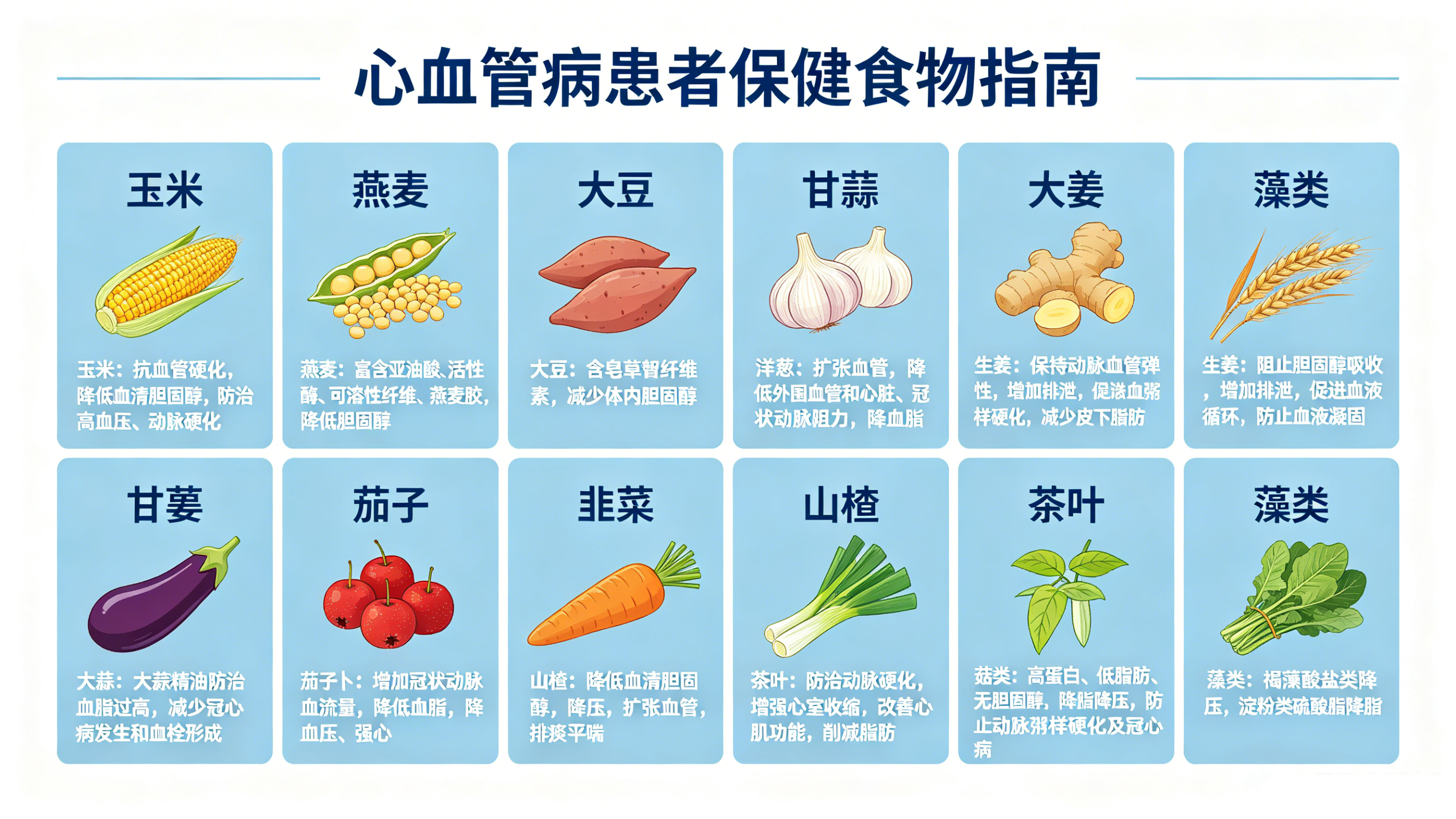 心血管病患者的保健食物