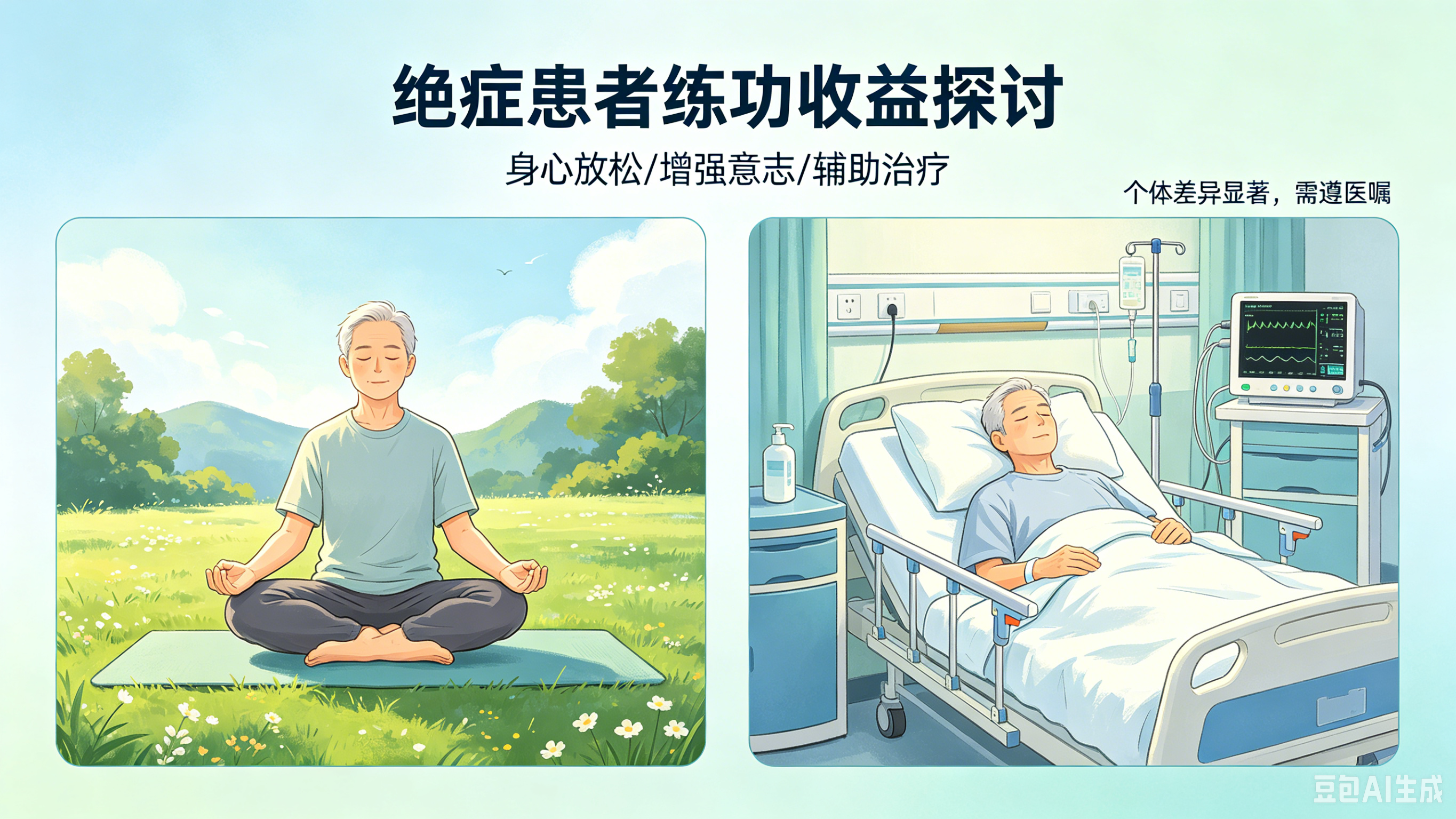 绝症患者练功有否收益？