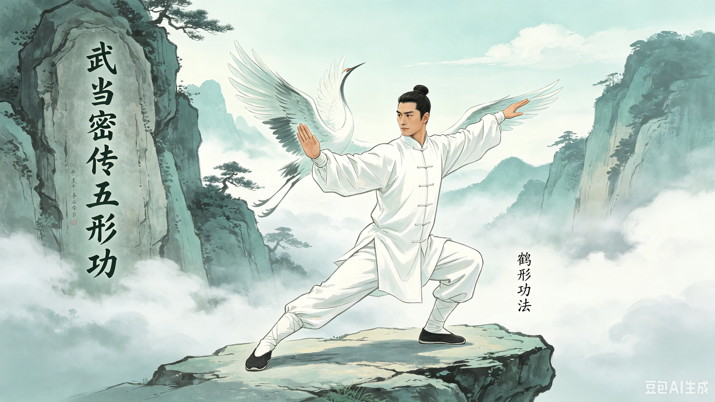 武当密传五形功 鹤形功法