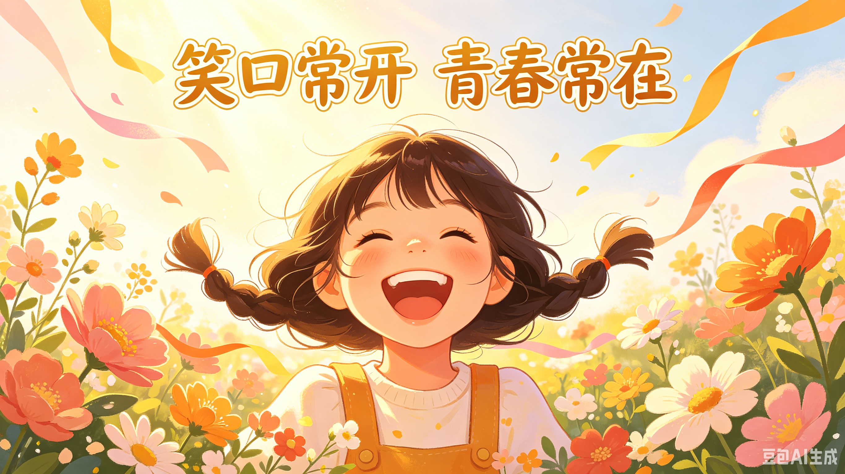 笑口常开  青春常在