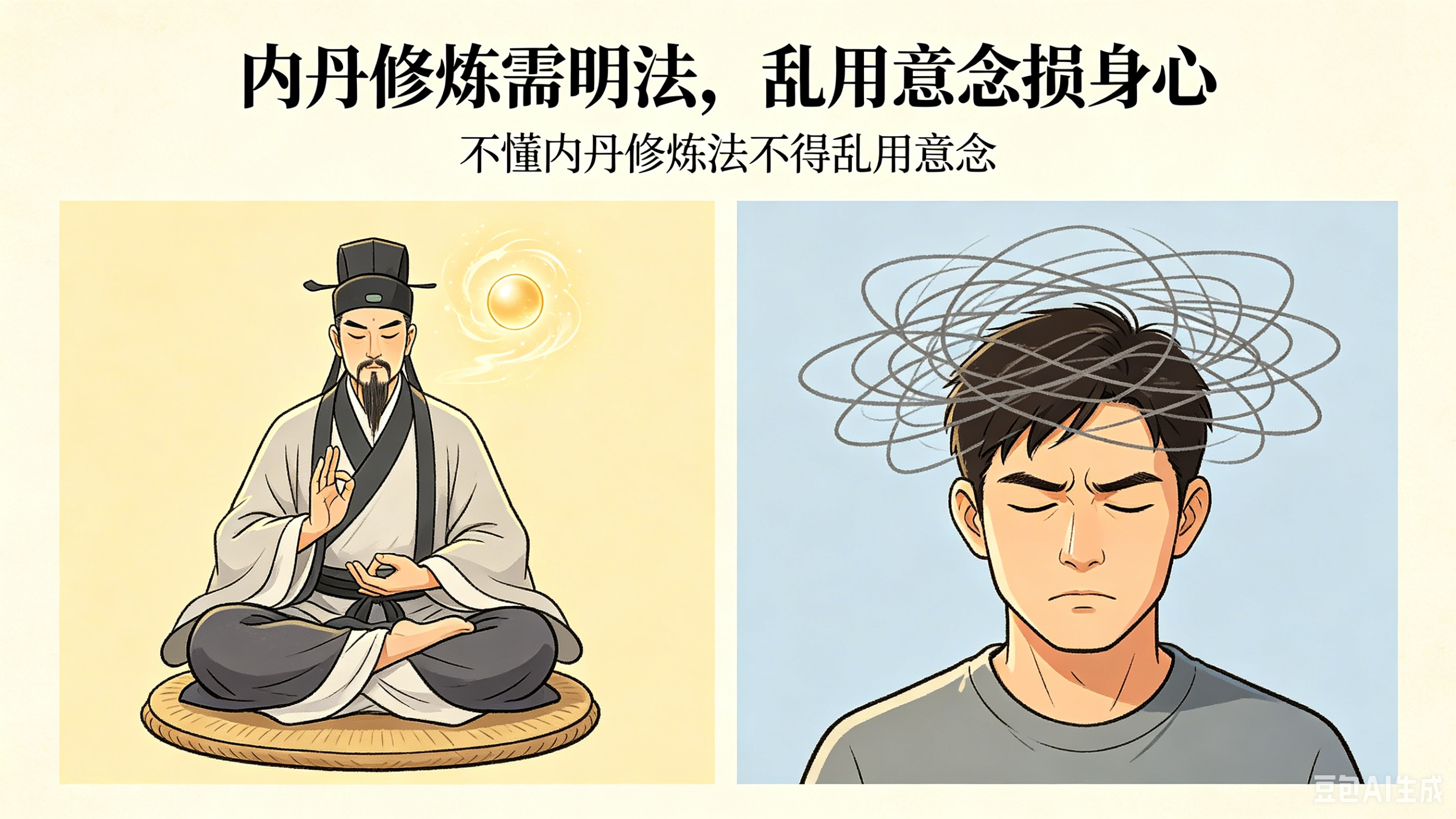 不懂内丹修炼法不得乱用意念