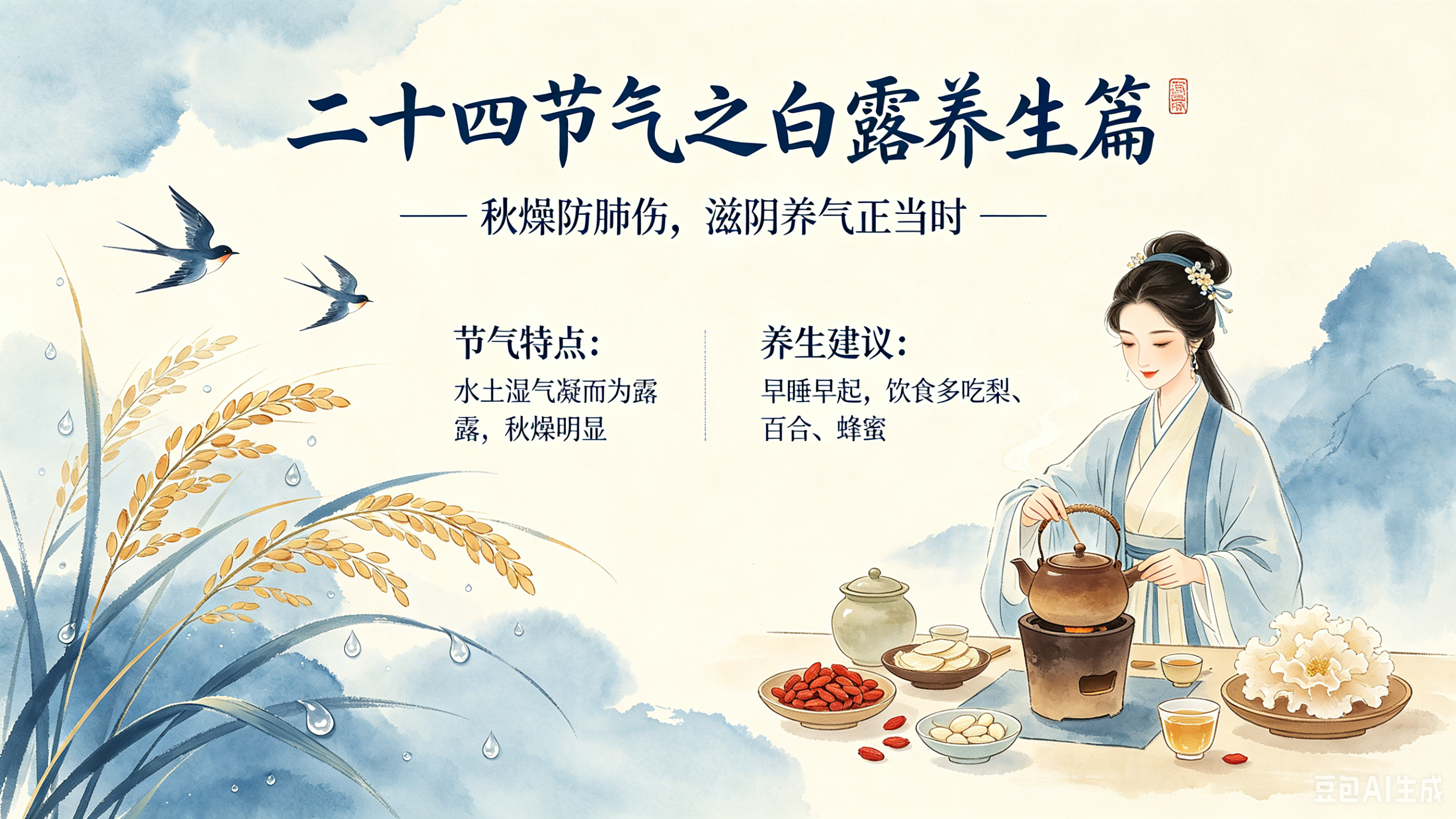 二十四节气之白露养生篇   