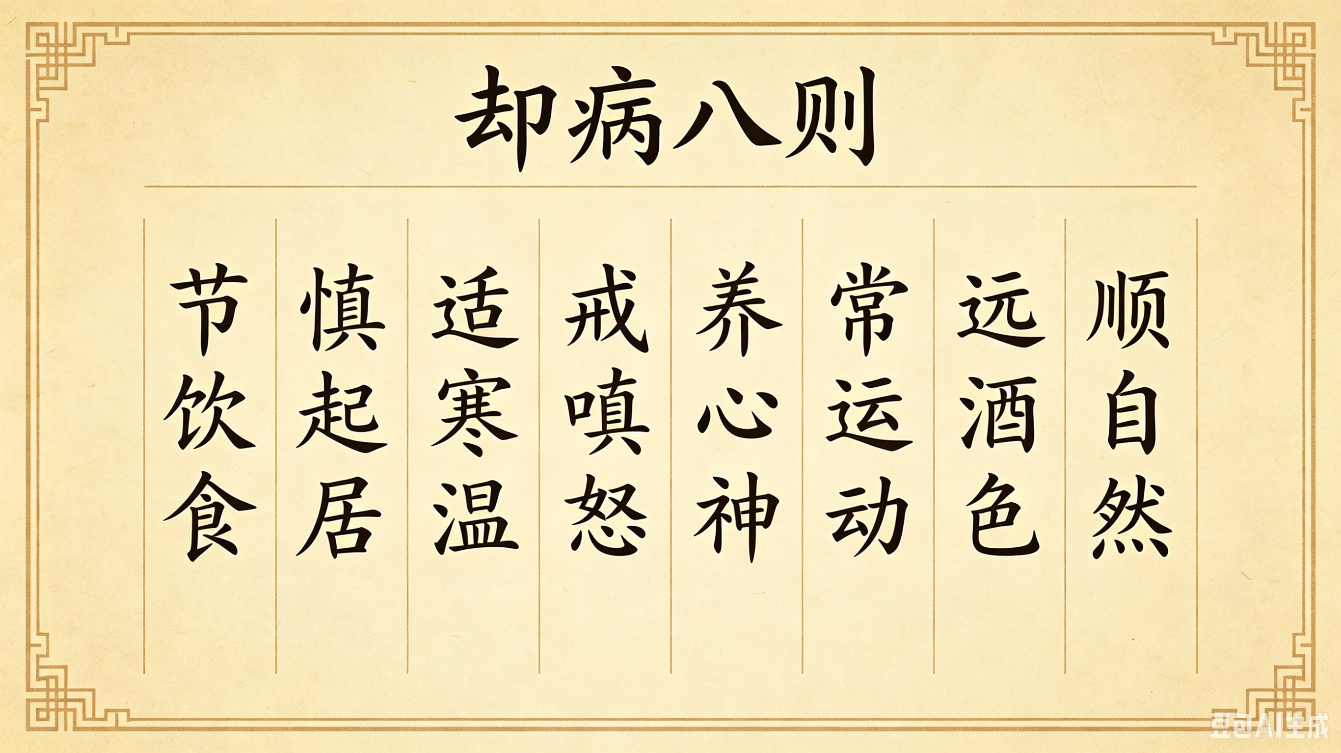 却病八则