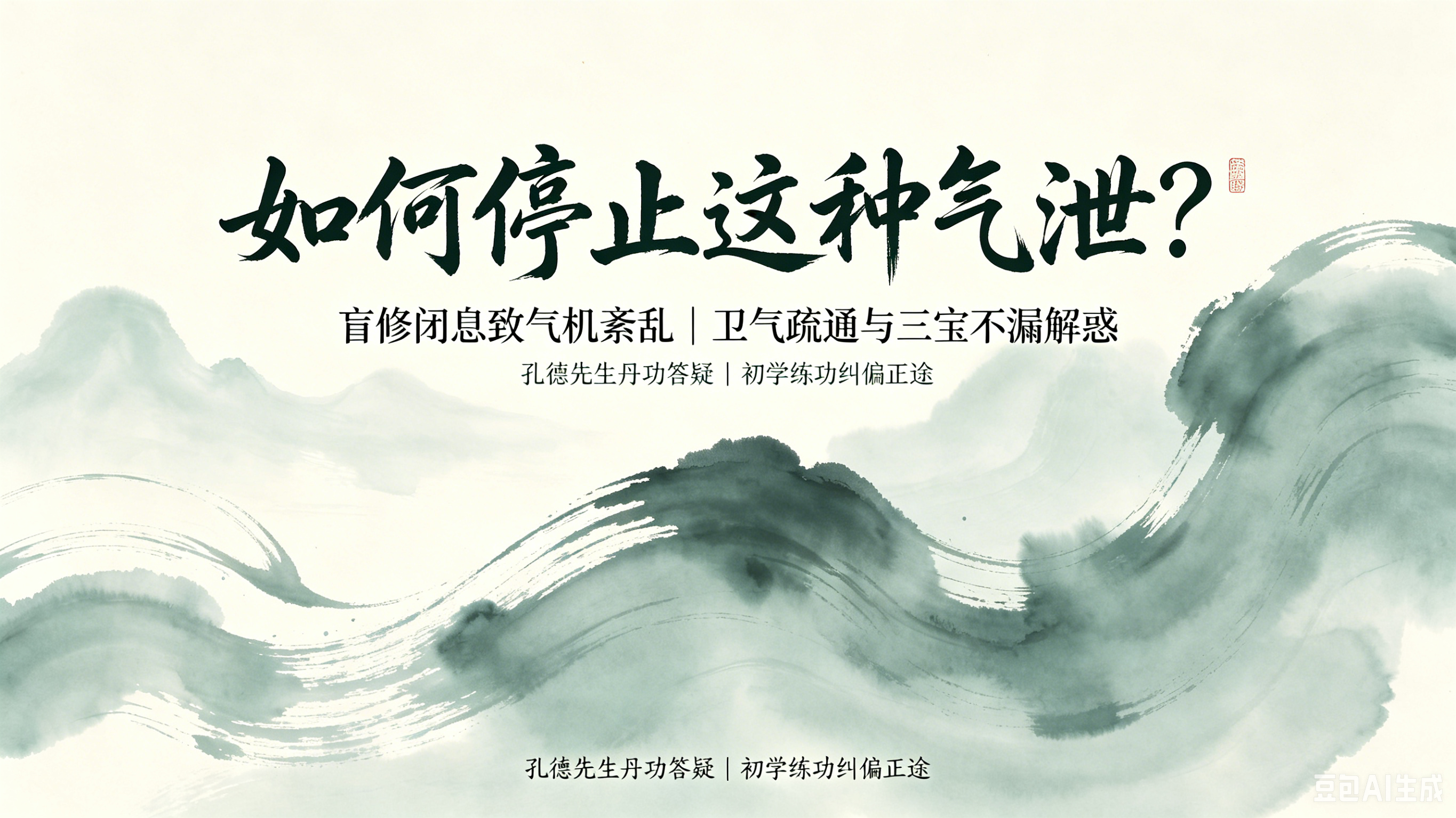 如何停止这种气泄？