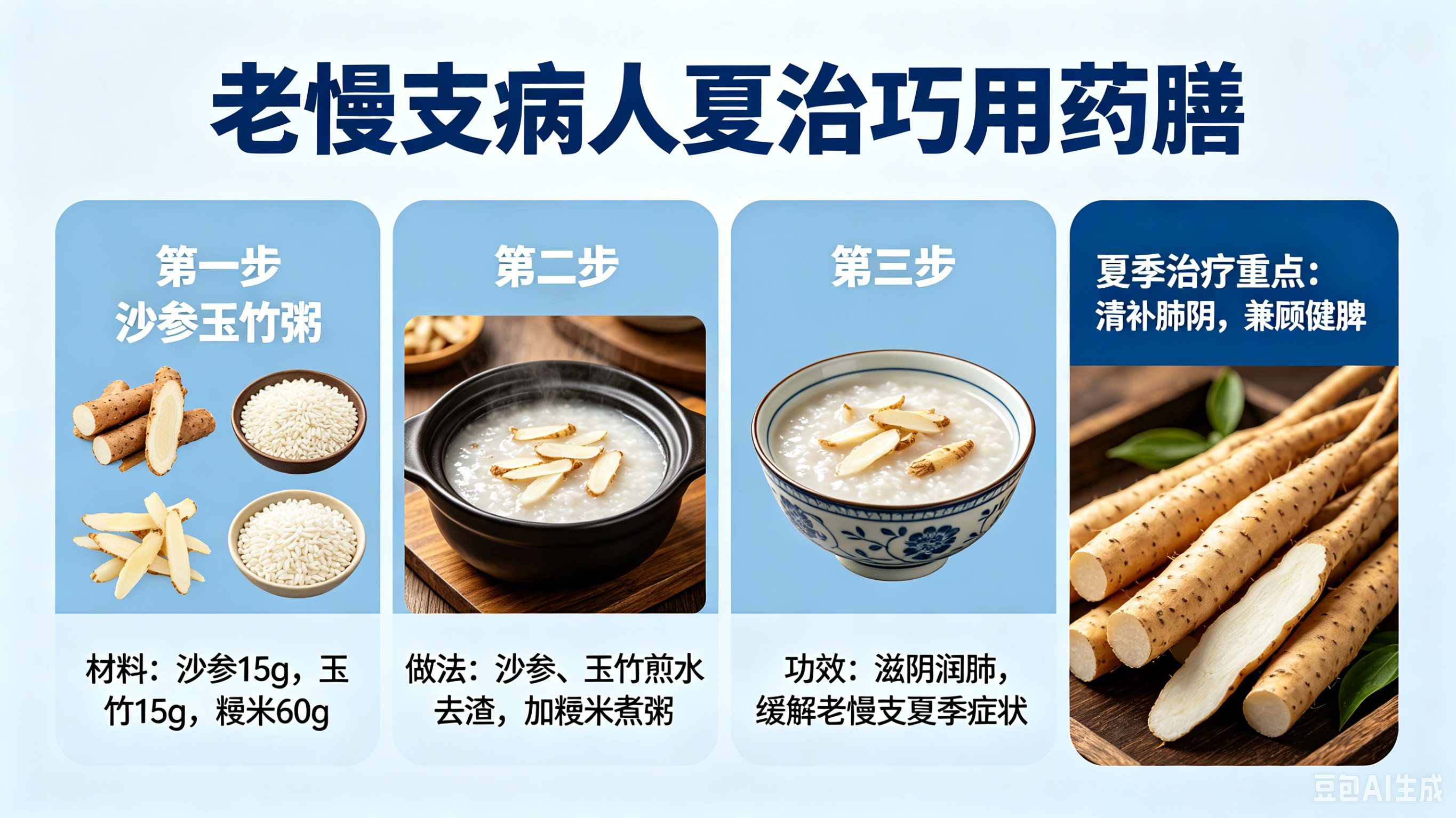 老慢支病人夏治巧用药膳